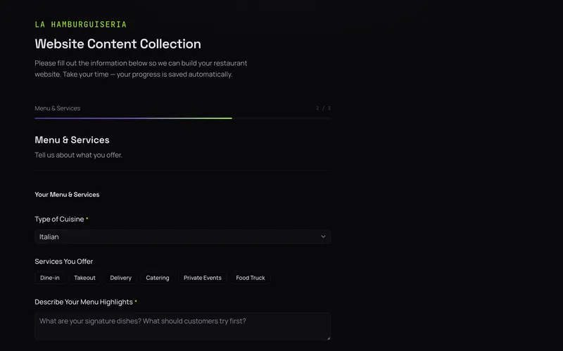 Panel de Kwiforms mostrando la interfaz del constructor de formularios